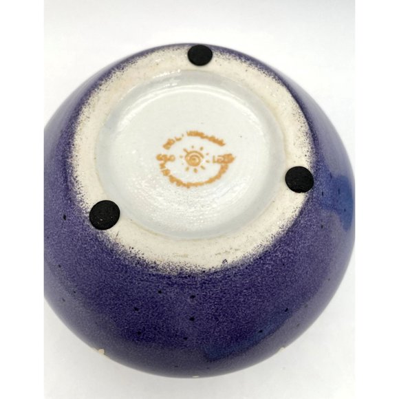 Vtg. ECCO TERRA Medieval Monarch Porcelain Planter Gold Accents - Picture 3 of 6